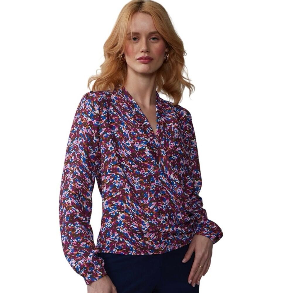 New York & company v wrap front top size XL NWT